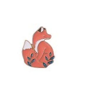 3/10$ NWOT fox with leaves pin